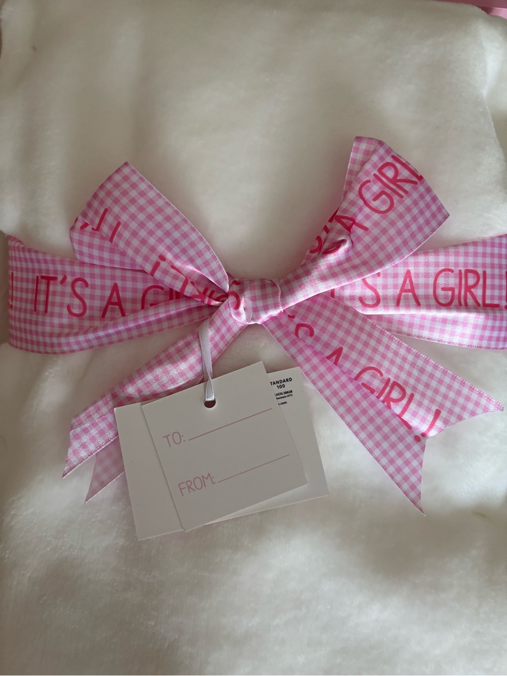 Born 2026 Baby Girl Blanket - Picture 3 of 4